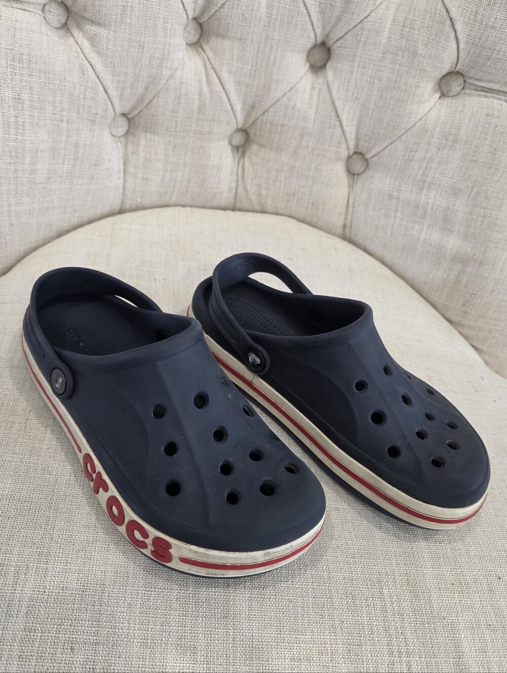 Crocs Kids Bayaband Clog Navy Blue Size 3